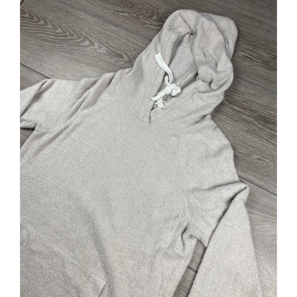 Barefoot Dreams Women's Cozychic Lite Hooded Sweatshirt Grey Size Medium *read*
